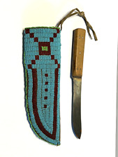 Antique Native American Indian Beaded Sheath Plus Knife; Late 1800s-1910; Lot 5 picture