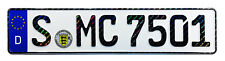 Mercedes Stuttgart Front German License Plate Unique Number, NEW with HOLOGRAM picture