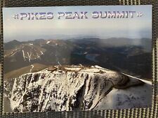Pikes Peak Summit Mountain Colorado Springs USA Vintage Unused Postcard picture