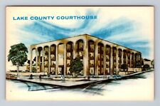 Lakeport CA-California, Lake County Courthouse, Antique Vintage Postcard picture