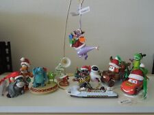 DISNEY PARKS ORNAMENTS SET OF (9) NEW/MINT w/TAGS VARIOUS CHARACTERS SEE PICTURE picture