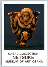Era Casal Collection Netsuke Museum of Art Osaka Japan Vintage Postcard picture