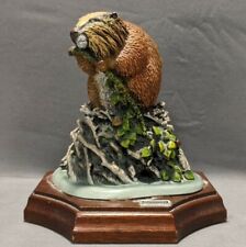 Bossons Crown Collection First Home Beaver Fraser Art Stonite Figurine 1981 EUC picture