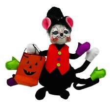 Annalee Spider Mouse 6 inch Halloween Black Trick or Treat Doll 2014 Open Eyes picture