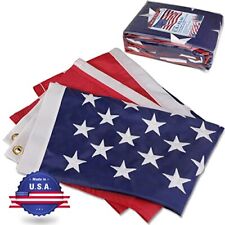 American Flag 4x6 FT For Outside Made in USA, Most Durable Nylon US Flag, Hea... picture