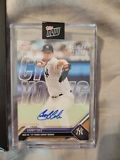 2023 TOPPS NOW GERRIT COLE CY YOUNG AWARD AUTO ON CARD OS-14A #25/99 AUTOGRAPH picture