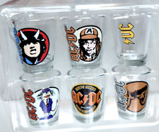 Set AC-DC 6 Shot Glasses In Damaged Box  2011 Live Nation Merchandise picture