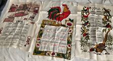 Vintage 1966 1967 Or 1968 Linen Calendar Wall Hanging Kitchen Tea Towel choice picture
