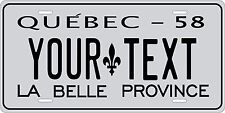 Quebec 1958 License Plate Personalized Custom Auto Bike Motorcycle Moped Tag picture