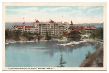 Mohonk Lake New York Vintage Postcard Lake and Mountain House Unposted Swastika picture