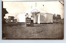 RPPC Real Photo Postcard Illinois Chesterfield Burk & Grodon Shows Ticket Booth picture