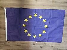 European Union EU Flag 5ftx3ft 150cmx90cm In Very Good Condition  picture