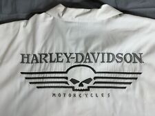 Harley Davidson Shirt Vented Motorcycles Skull Embroidered Biker Riding Men XXL picture