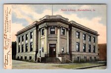 Marshalltown IA-Iowa, Public Library, Antique, Vintage c1906 Souvenir Postcard picture