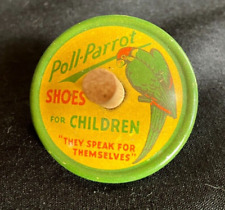 Vintage/Antique Tin Litho Advertising Poll-Parrot Shoes Spinning Top picture