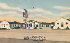Unmailed linen Ponca Motel Abilene Texas TX #915 picture