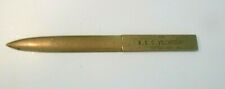 Vintage NYC Brass Letter opener B.R.C. Volunteer Bowery Residence Committee NY picture