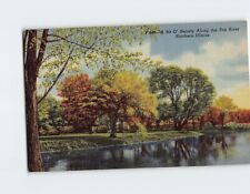 Postcard A Bit O' Beauty Along the Fox River Northern Illinois USA picture
