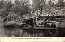 PC Electric Launch and Rustic Bridge at Lakemont Park in Altoona, Pennsylvania picture