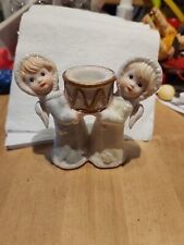 Angels Holding Drum Candlestick Holder picture
