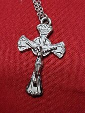 Pewter Crucifix Necklace 13