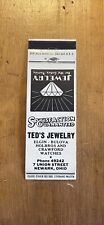 Teds Jewelry Newark Ohio Vintage Matchbook Cover picture