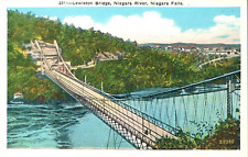 Vintage Lewiston Suspension Bridge Postcard Queenstown Ontario Canada New picture