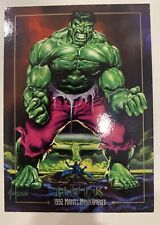 1992 MARVEL MASTERPIECES HULK BLUE BACK UNNUMBERED PROMO CARD picture