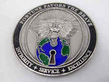 GEOINT ANALYSIS SQUADRON FORTUNE FAVORS THE BRAVE CHALLENGE COIN picture