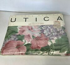 Vintage Utica Twin Flat Sheet Floral Pattern Sealed  picture
