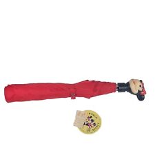 Vintage Disney Minnie Mouse Umbrella New With Tag Red  picture