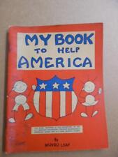 1942 My Book To Help America by Munro Leaf 1st Ed Vintage Original Children WWII picture