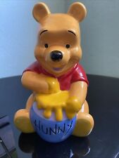 Vintage Disney's  Winnie The Pooh with Hunny Pot  Ceramic Piggy Bank  9.5” High picture