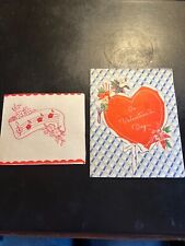 2 Vintage Valentine's day Cards -- Variety picture