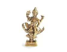 Hindu God Vishnu Narayana Statue Riding Garuda Eagle Bird Worship Fortune Tiny picture