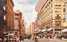 1916 Picture Postcard ~ Washington Street ~ St Louis, Missouri. #-4687 picture