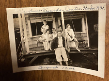 1926 Center Harbor New Hampshire NH Gardner’s Camp Family Real Photograph P10s17 picture