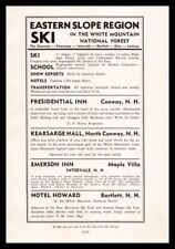 1938 Emerson Inn Maple Villa Intervale New Hampshire Eastern Slope Ski Print Ad picture