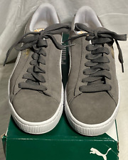 Puma Classic+ Casual Lace Up Suede Leather Sneaker Shoes Men's Gray 7 1/2 picture