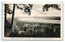 Fourth Lake from Becker’s Outlook Central Adirondacks NY Postcard F15 picture