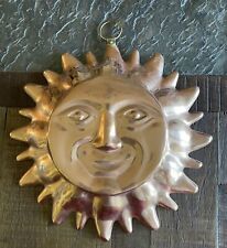 Vintage ODI Mold Wall Hanging Copper Aluminum Sun Face Wall Decor picture