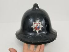 Vintage British Firefighters Helmet Cork Hampshire Fire Brigade UK England picture