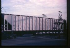 Railroad Slide - PTLX #15515 Covered Hopper Car 1975 Westmont Illinois Train picture