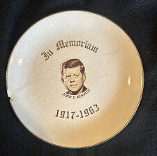In Memoriam JFK John F. Kennedy President Vintage Plate 1917-1963 picture