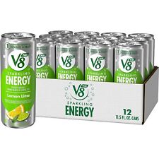 12-Pack V8 Sparkling +Energy Healthy Energy Drink Lemon Lime 11.5 oz picture