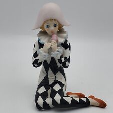 Vtg Capodimonte Harlequin Girl  figurine.  Italy picture