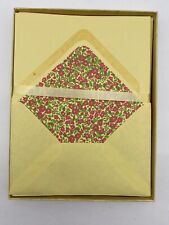 NOS Vintage American Greetings Hallmark Floral Stationary Set w/Envelopes picture