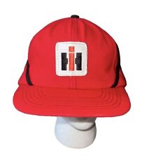 Vintage Case IH International Harvester Swingster hat cap neck flap Sz 6 7/8 Sm picture