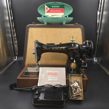 Vintage 1955 Singer Model 15-91 Sewing Machine Serviced w/ Case and Accessories picture