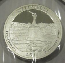 2011-S Gettysburg America The Beautiful Proof 90% Silver Quarter - Pennsylvania picture